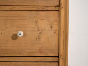 Cómoda antigua de pino macizo – Europa Central (c.1880–1910) #118
