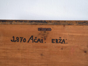 Arcón antiguo de pino macizo – Europa central (Año 1870)