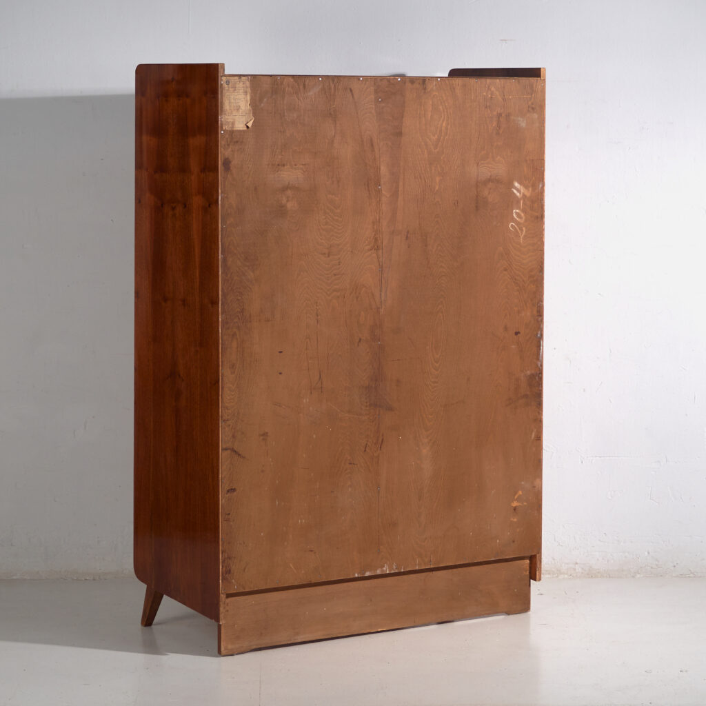 Armario mid-century en palosanto – Checoslovaquia, atribuido a Pravánec, años 50