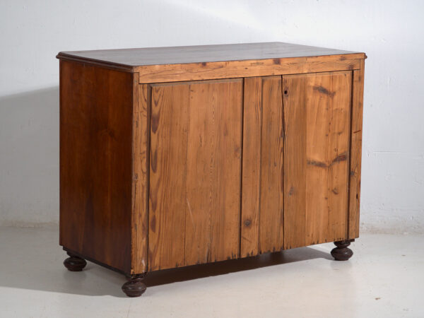 Cómoda antigua de madera de pino con cajones y tiradores de latón – Europa Central, circa 1900 #28