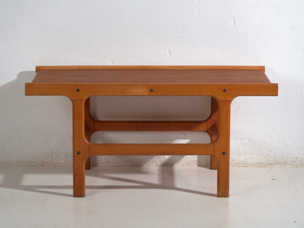 Mesa baja vintage en teca y haya estilo escandinavo – Escandinavia, circa 1960