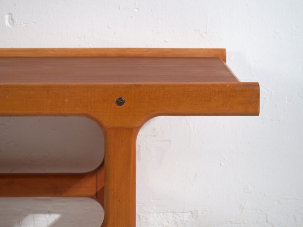 Mesa baja vintage en teca y haya estilo escandinavo – Escandinavia, circa 1960