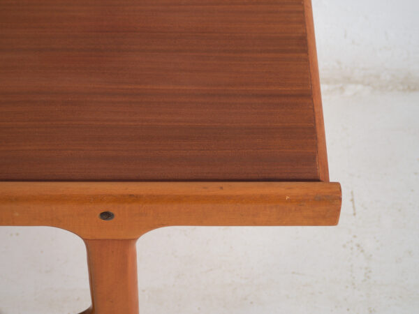 Mesa baja vintage en teca y haya estilo escandinavo – Escandinavia, circa 1960