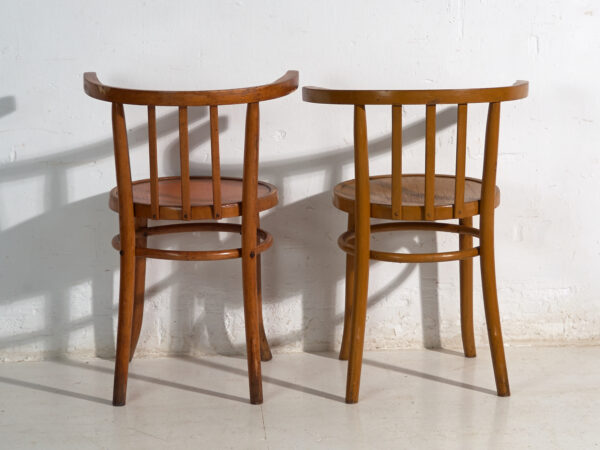 Conjunto de cuatro sillas estilo Thonet de madera curvada – Centroeuropa, circa 1920