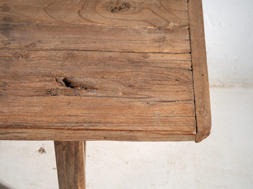 Mesa banco antigua en madera maciza – Shandong, circa 1930