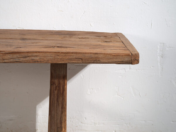 Mesa banco antigua en madera maciza – Shandong, circa 1930