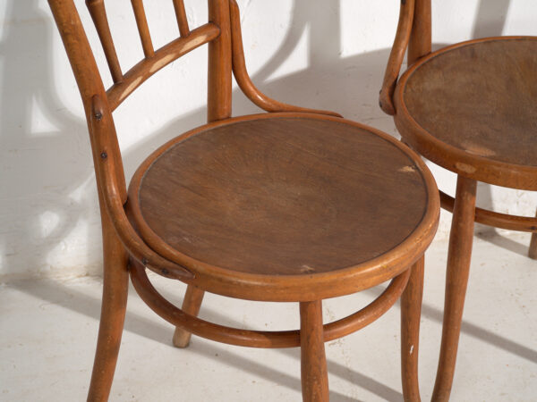 Conjunto de 4 sillas bentwood en madera curvada – Europa central, circa 1900