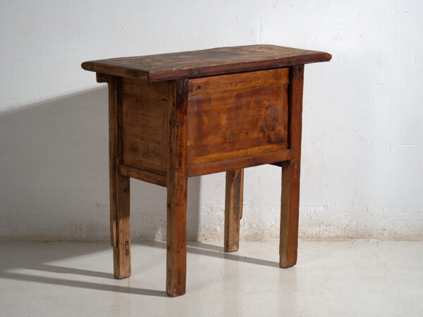 Mesa consola Shanxi en abeto con pátina oscura – China, circa 1930