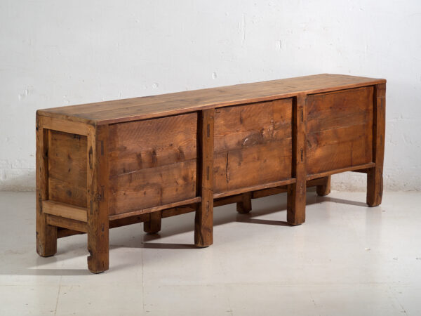 Aparador antiguo pintado en madera de pino – Shanxi, circa 1930