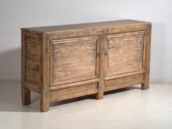 Large Chinese sideboard in carved pine – China, circa 1930