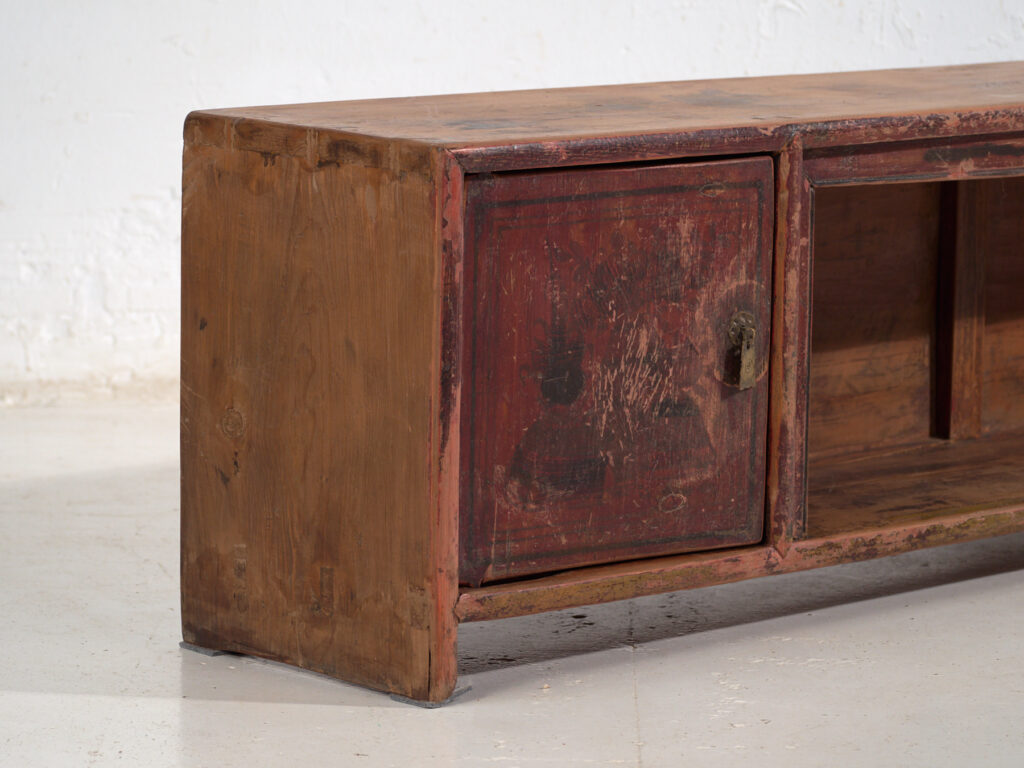 Antique low sideboard in pine wood – China, circa 1930