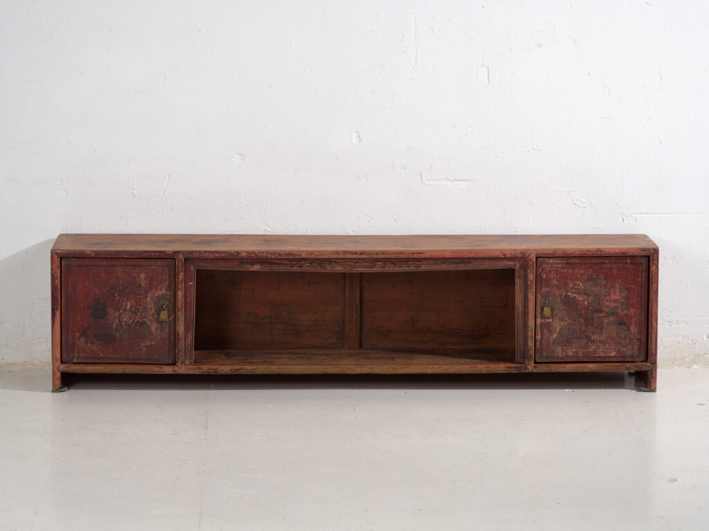 Antique low sideboard in pine wood – China, circa 1930
