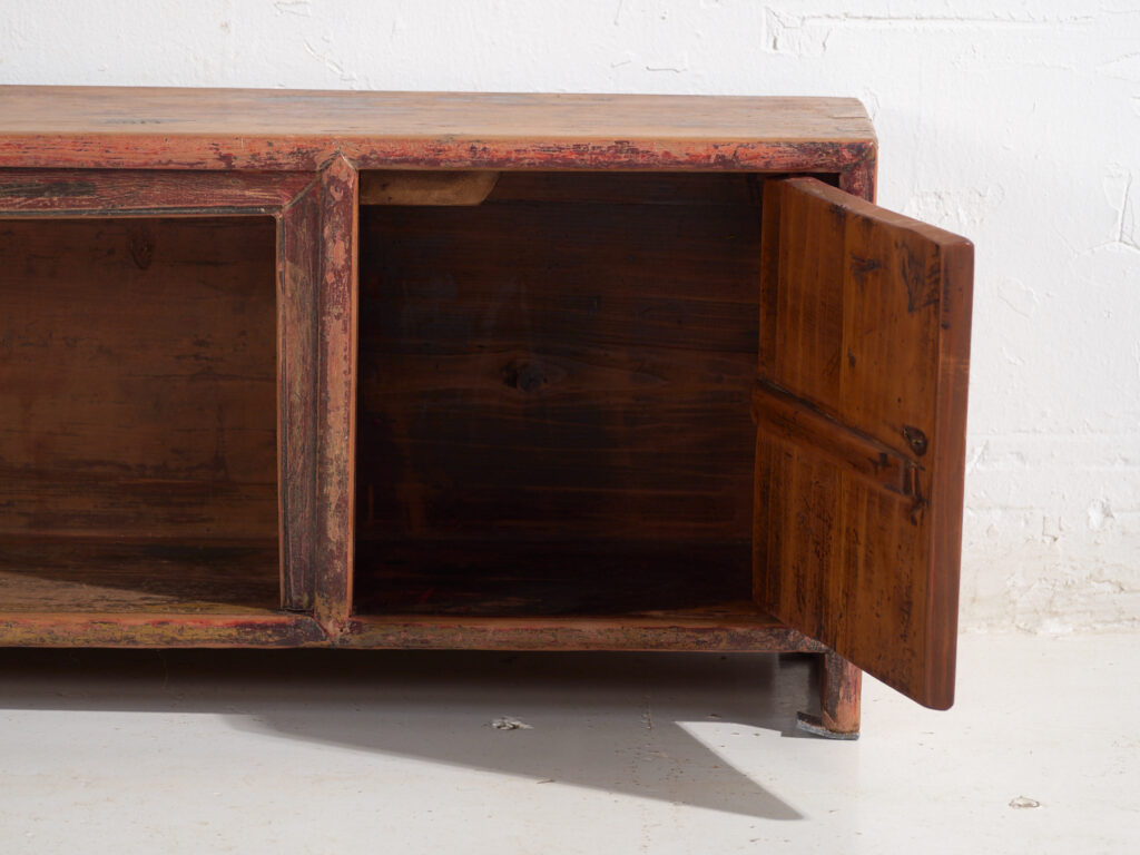 Antique low sideboard in pine wood – China, circa 1930