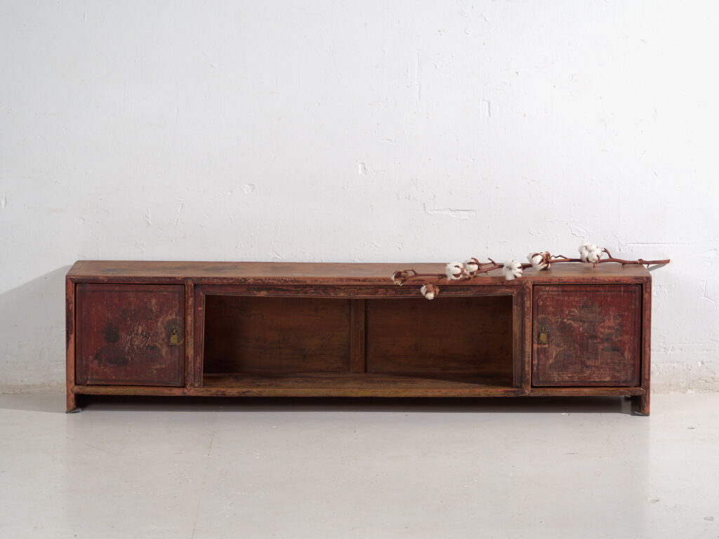 Antique low sideboard in pine wood – China, circa 1930