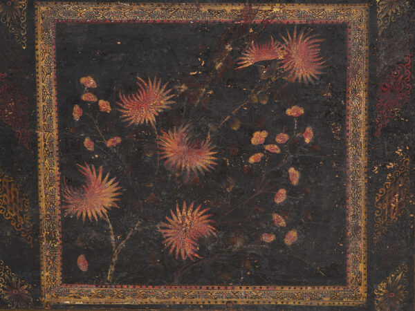 Baúl antiguo pintado en madera de pino – China, circa 1900
