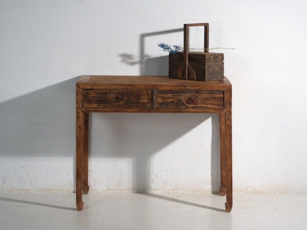Mesa consola antigua con cajones – China, circa 1900