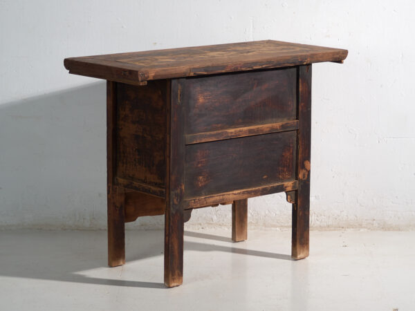 Mesa consola antigua con cajones tallados – China, circa 1900