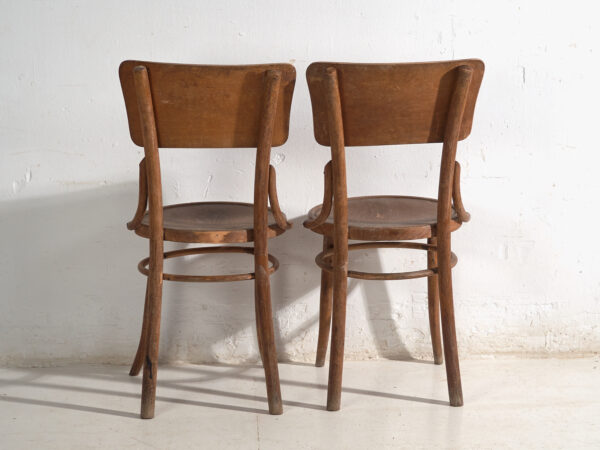 Par de sillas antiguas de madera curvada estilo Thonet – Europa central, circa 1920