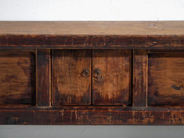 Mesa consola antigua en madera de olmo – China, circa 1900