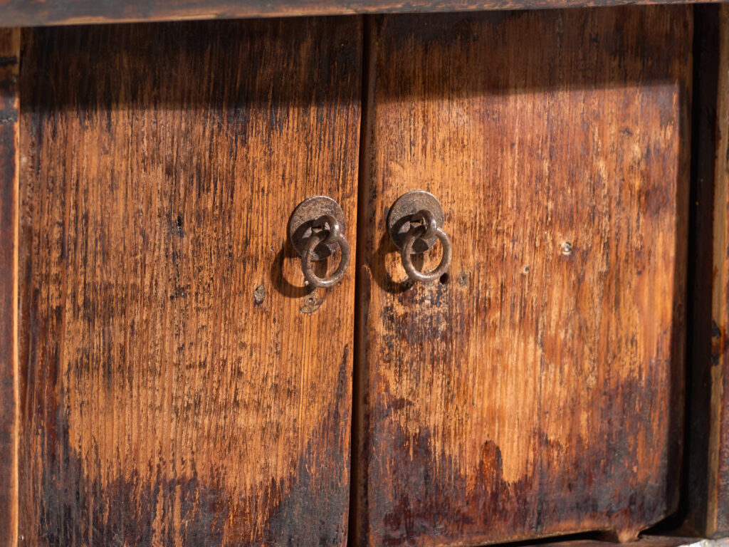 Mesa consola antigua en madera de olmo – China, circa 1900