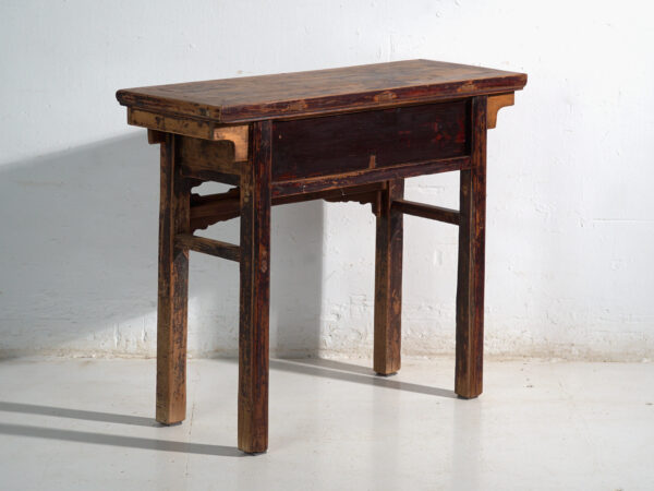 Consola antigua en pino con dos cajones – China, circa 1930
