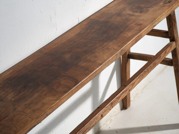 Mesa consola antigua en madera de pino – China, circa 1900