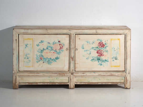 Aparador antiguo pintado en madera de pino – China, circa 1930