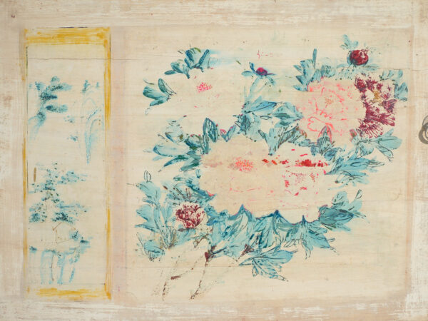 Aparador antiguo pintado en madera de pino – China, circa 1930