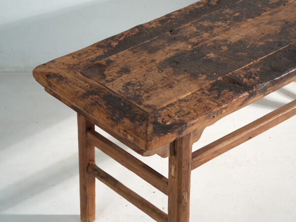 Mesa consola antigua en madera de pino – China, circa 1930