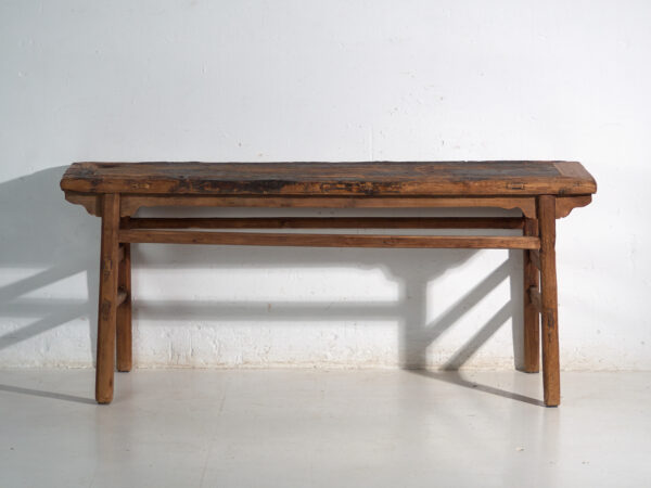 Mesa consola antigua en madera de pino – China, circa 1930