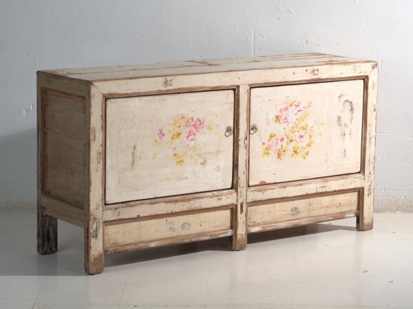 Aparador antiguo pintado en madera de pino – China, circa 1930