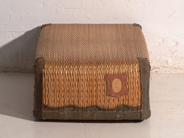 Set de dos cestas antiguas kōri en mimbre de sauce – Japón, circa 1920