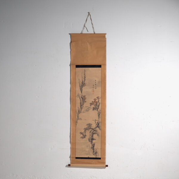 Kakejiku antiguo de paisaje en tinta sobre papel – Japón, circa 1900