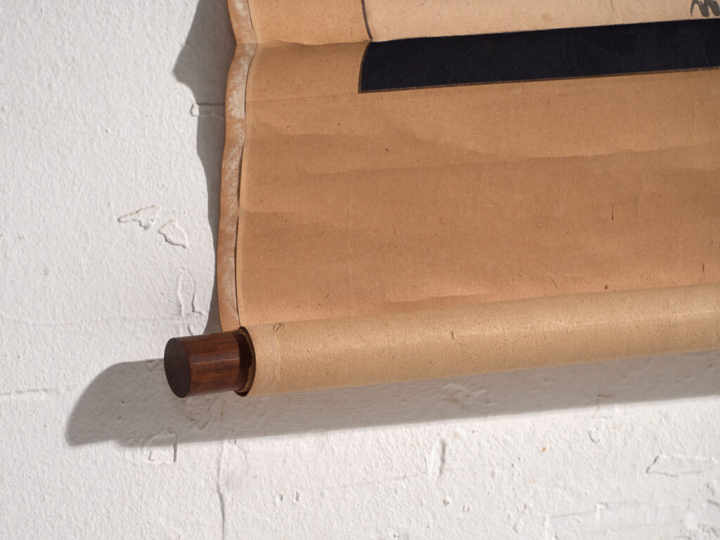 Kakejiku antiguo de paisaje en tinta sobre papel – Japón, circa 1900
