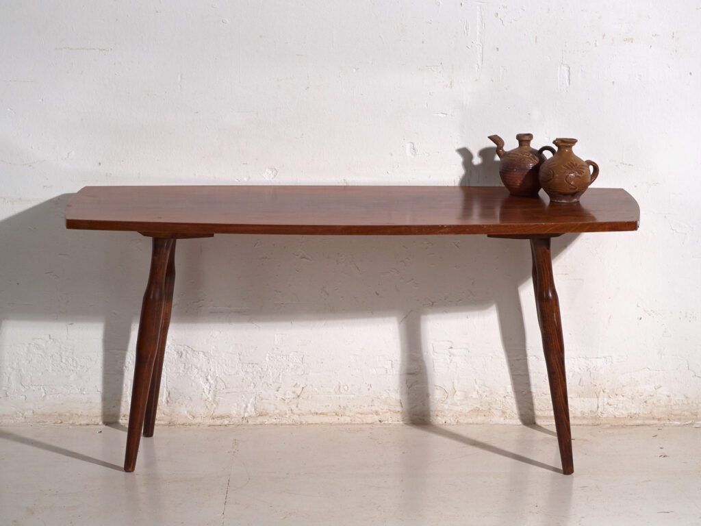 Mesa de centro vintage en madera de teca – Europa central, circa 1960