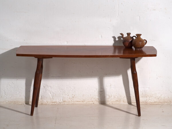 Mesa de centro vintage en madera de teca – Europa central, circa 1960